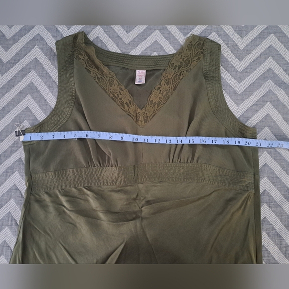 Sage Green Babydoll Cami Tank - Picture 3 of 8